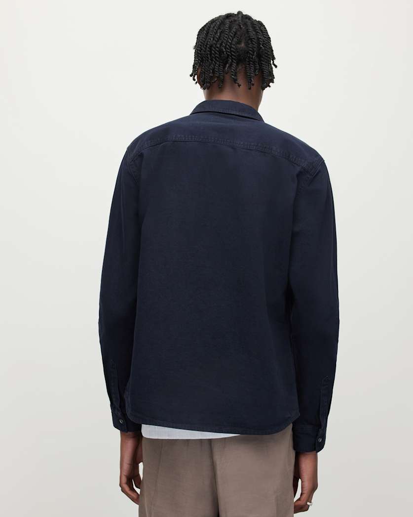 Gleason Press Stud Ramskull Denim Shirt