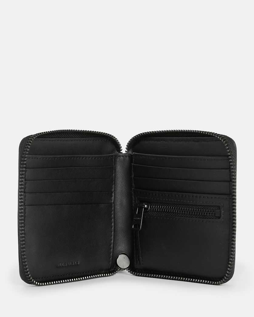 Clymer Logo Print Leather Wallet