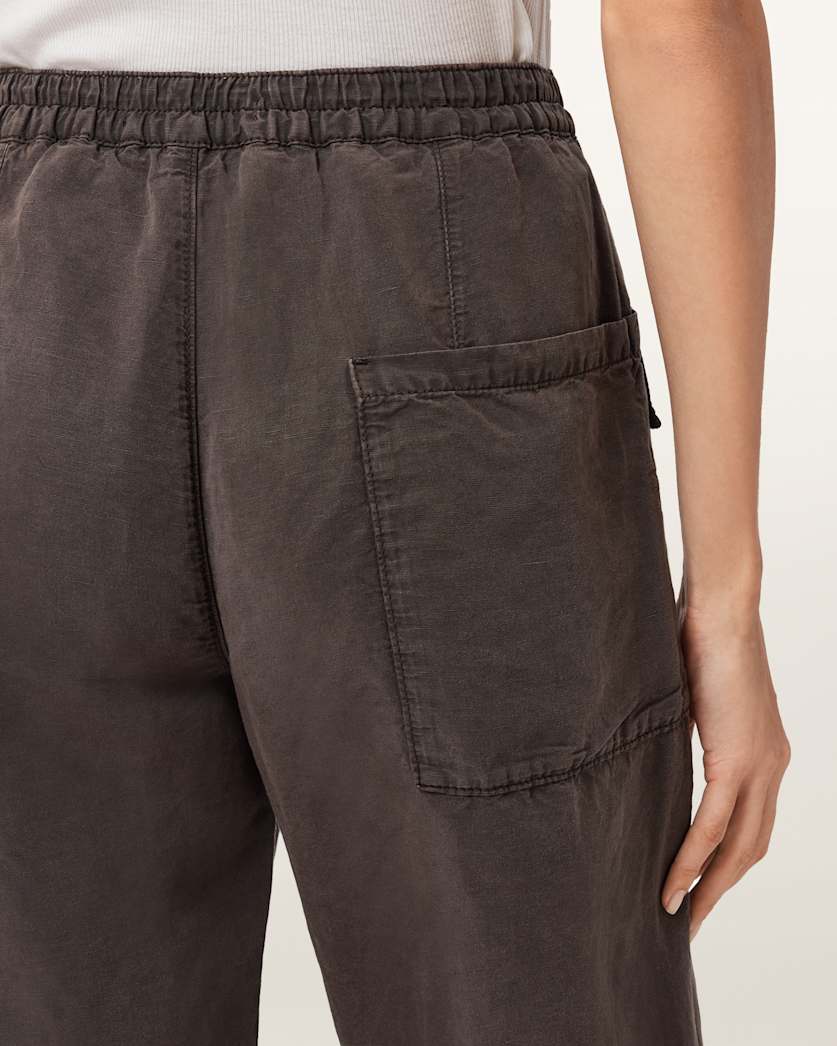 Val Linen Blend Cargo Pants