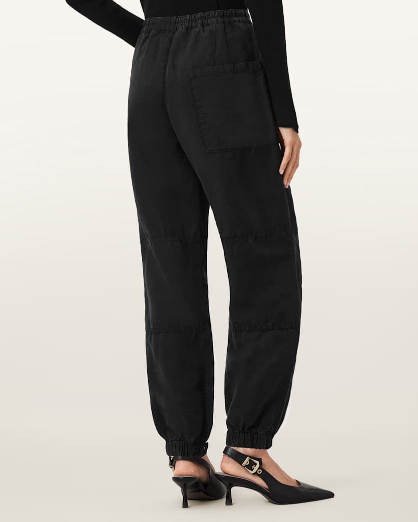 Val Cargo Linen Blend Trousers