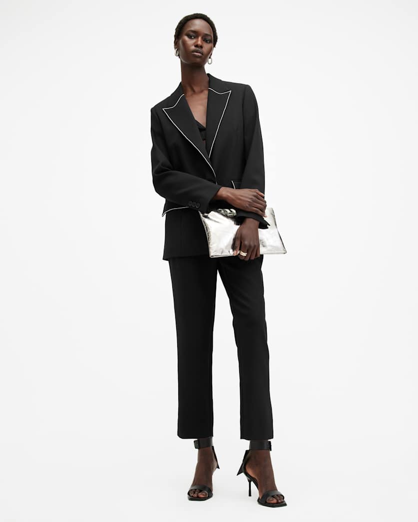 Atlas Embellished Trim Blazer