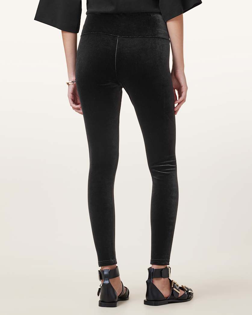 Cora Velvet Skinny Leggings