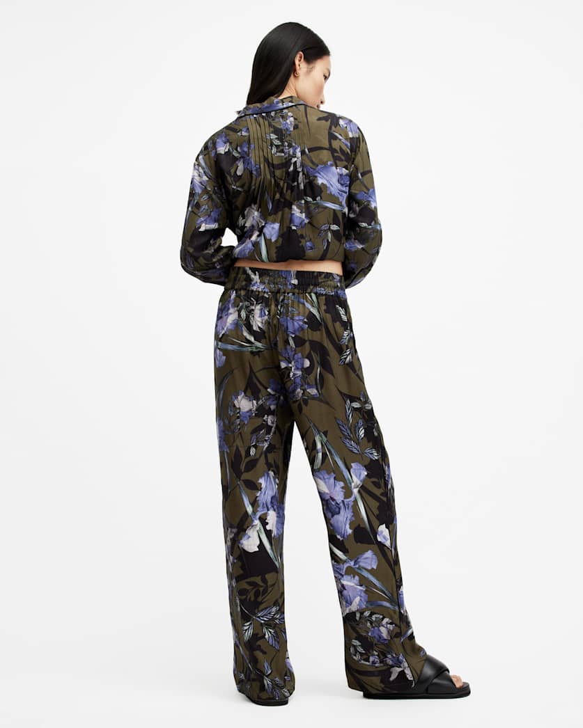 Tyler Straight Fit Printed Trousers