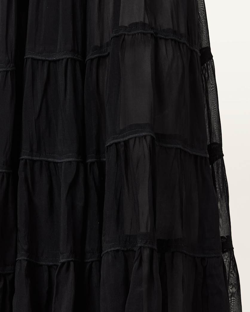 Eva Tiered Midi Skirt