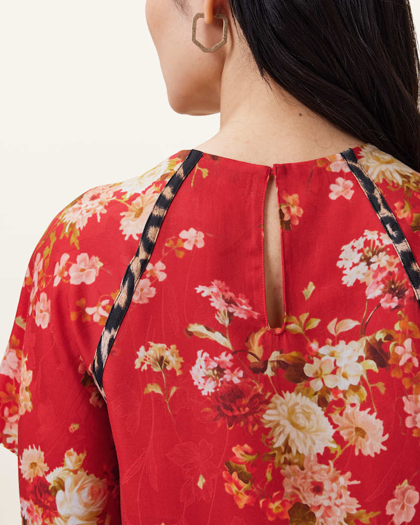 Xena Floral Print Mini Dress
