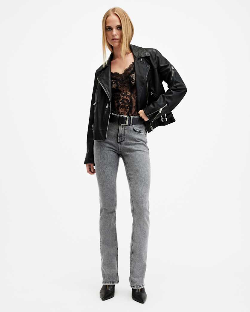 Haldan Slim Bootcut Stretch Denim Jeans