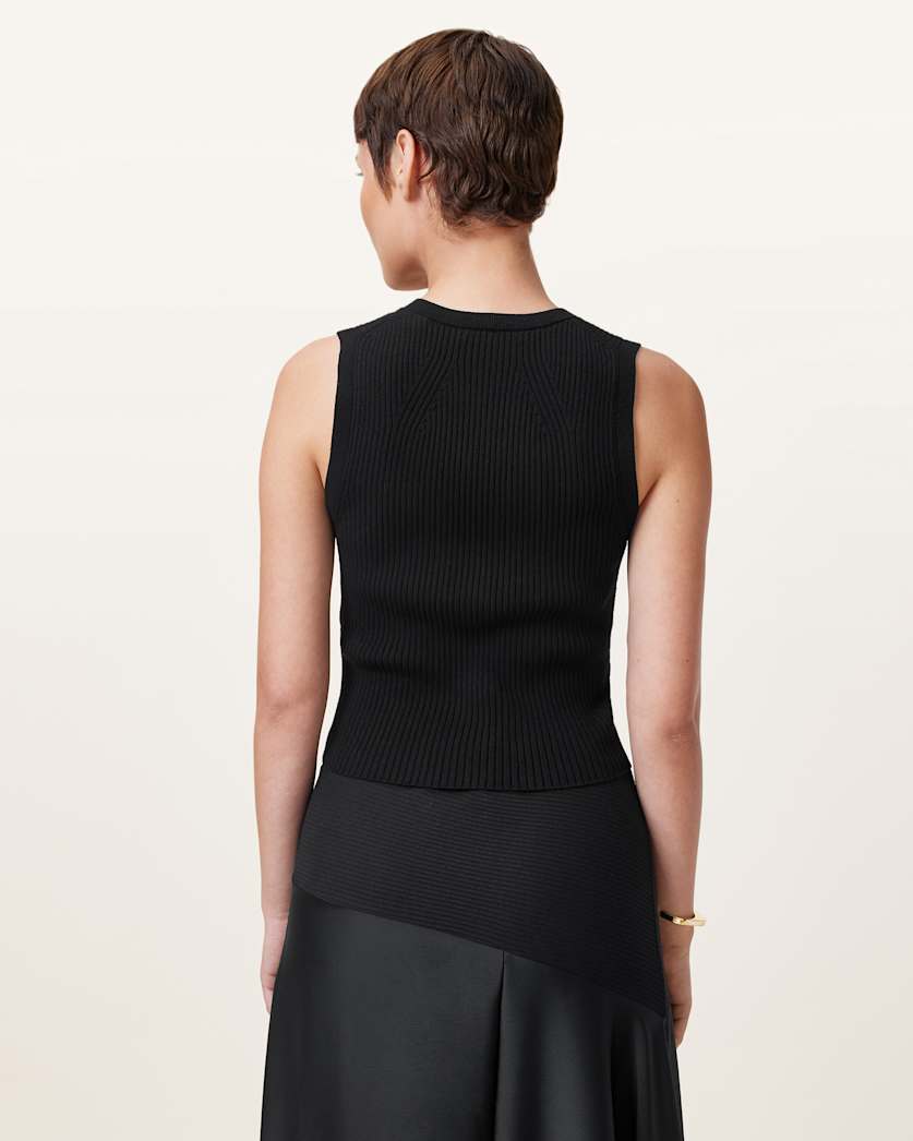 Cruz Ribbed Knitted Waistcoat