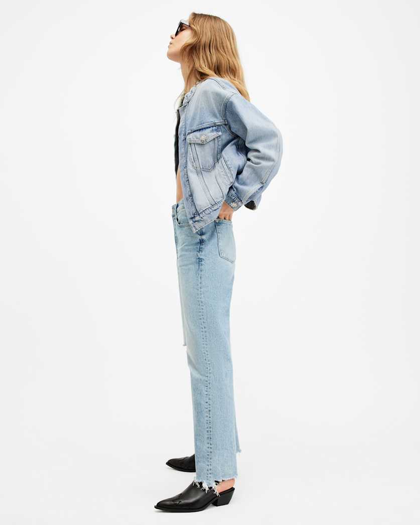 Bella Diamond Button Denim Jacket