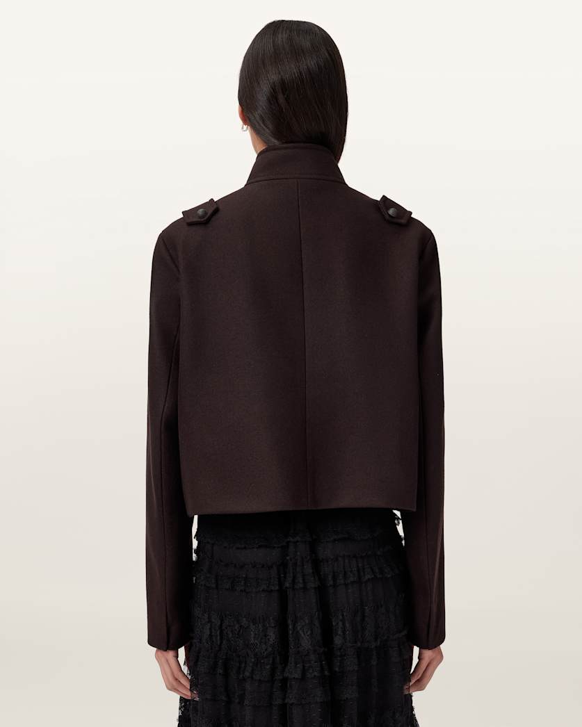 Rummy Cropped Wool Blend Jacket