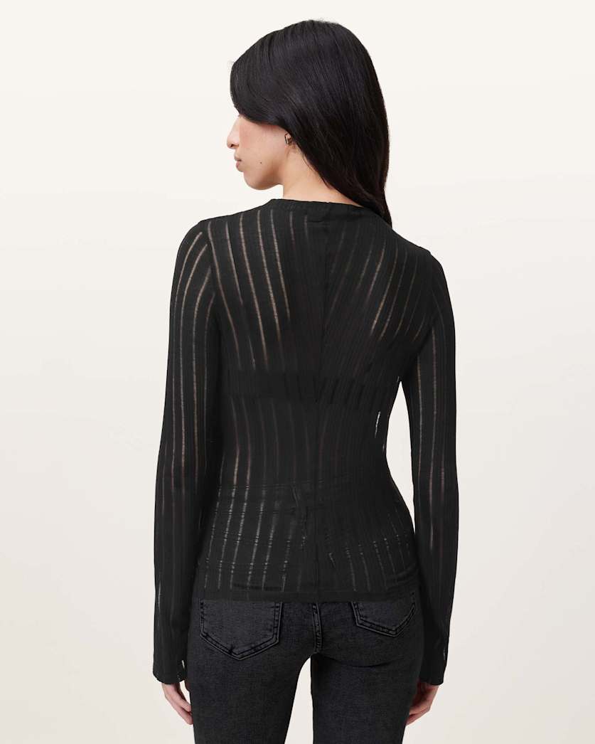 Aki Long Sleeve Funnel Neck T-Shirt