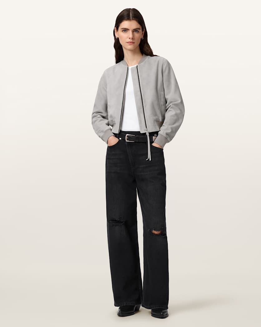 Orten Suede Bomber Jacket