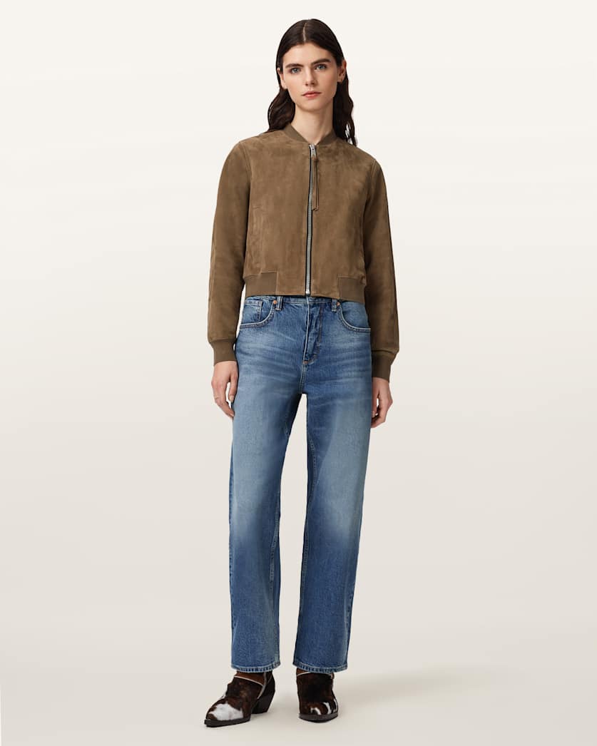 Orten Suede Bomber Jacket