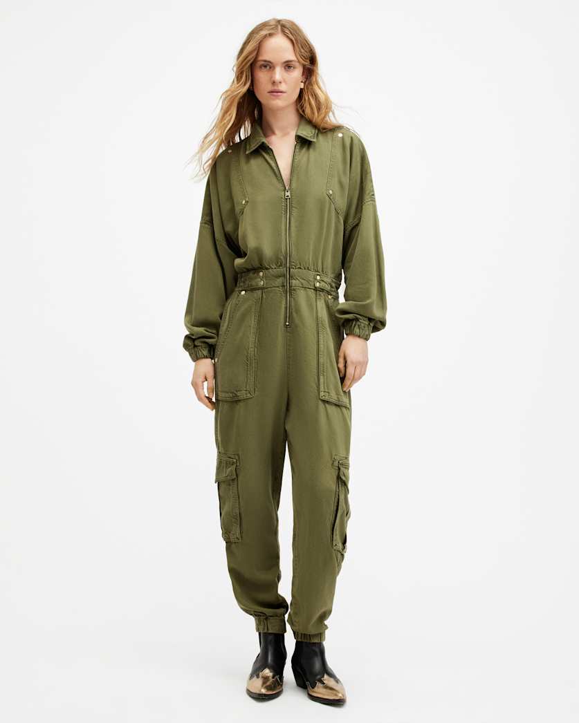 Freda Relaxed Fit Denim Jumpsuit