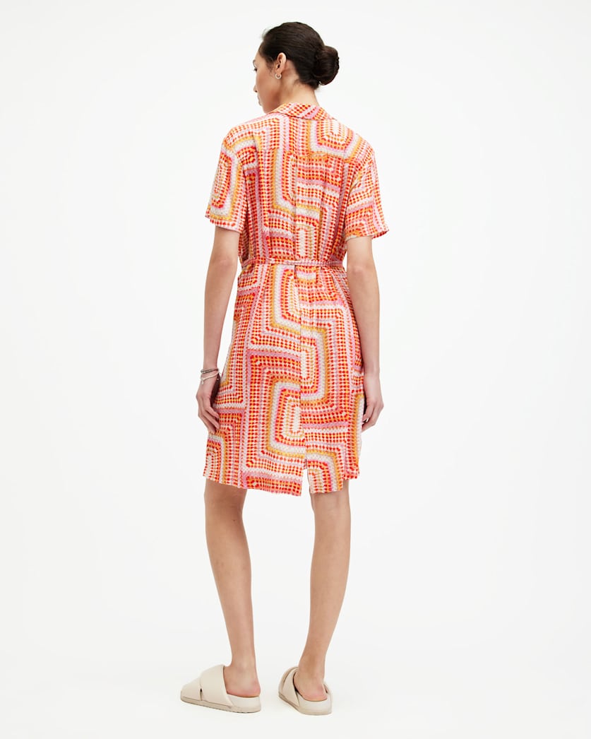 Athea Luisa Print Mini Shirt Dress