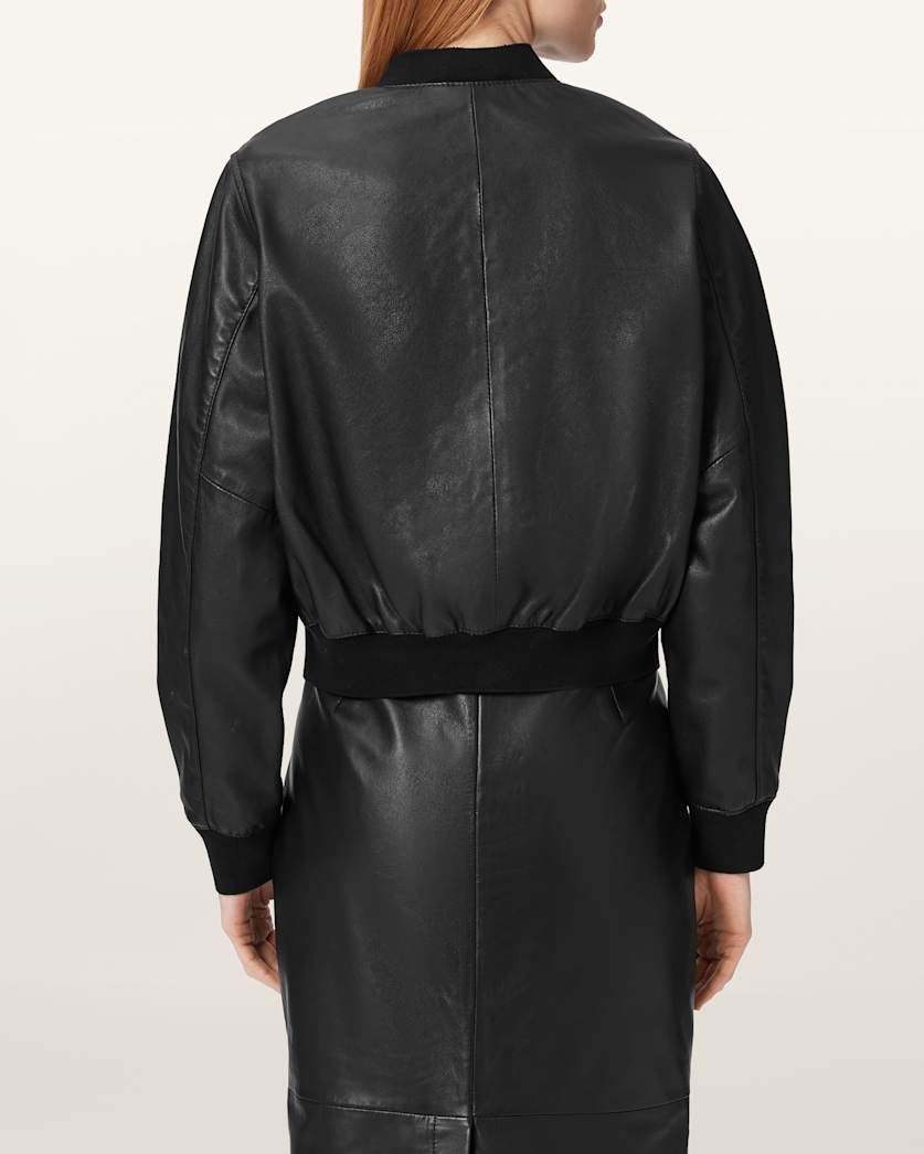 Orten Leather Bomber Jacket