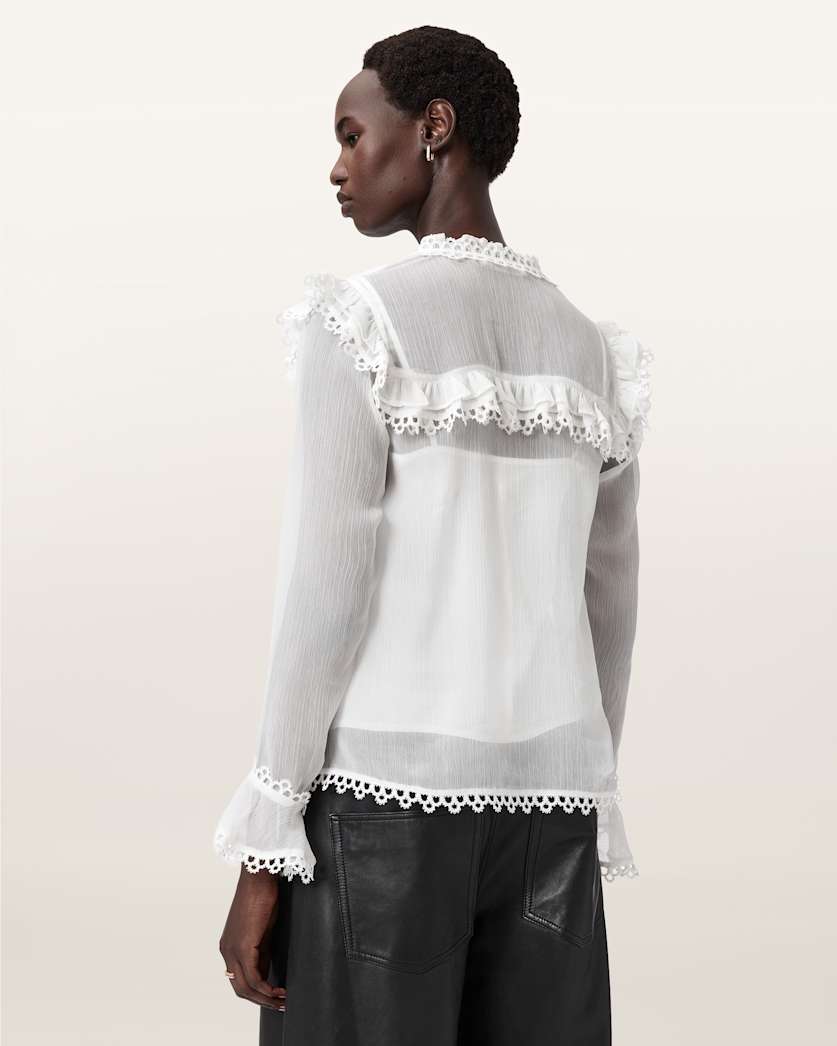 Ciara Sheer Lace Shirt