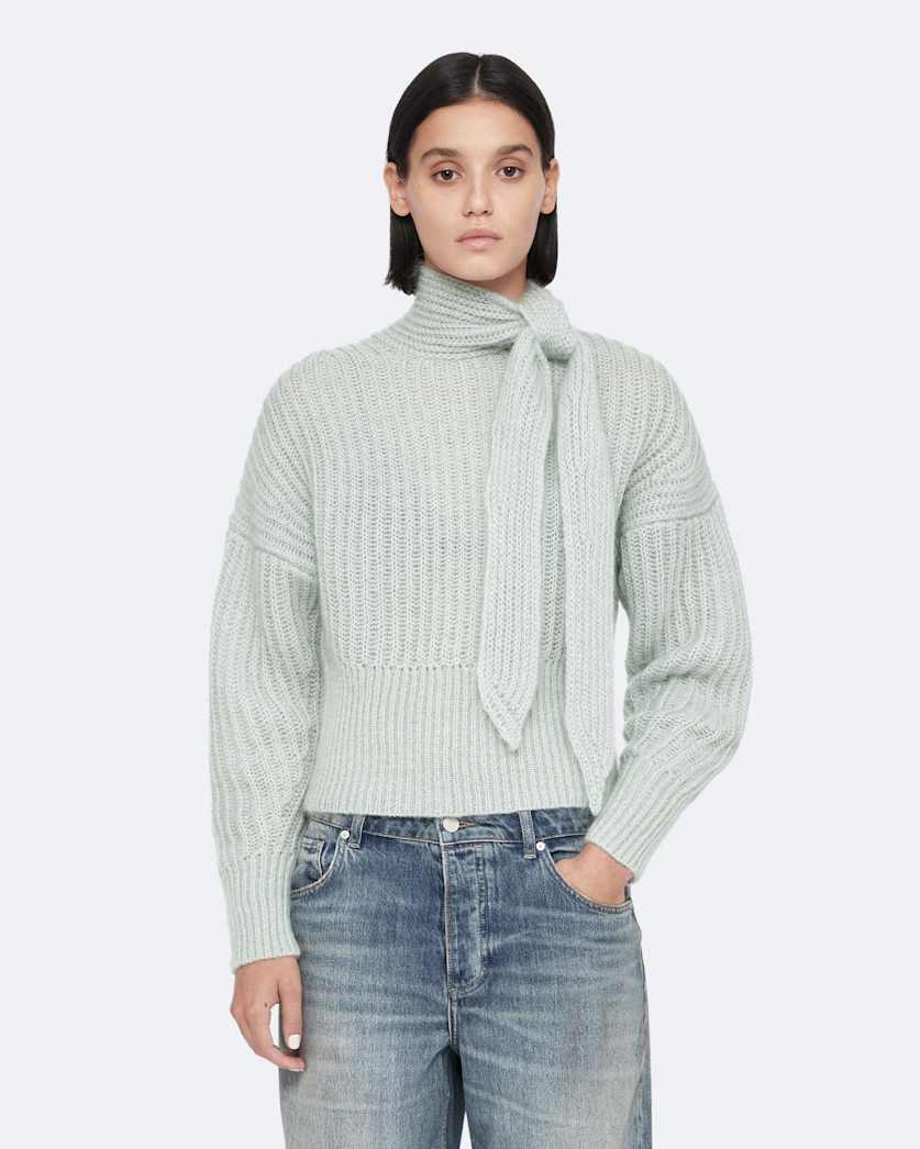 Bow detail knitted jumper