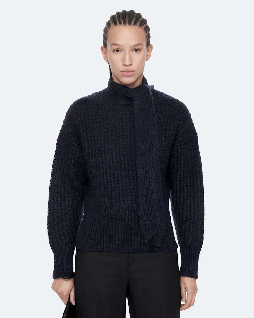 Bow detail knitted jumper