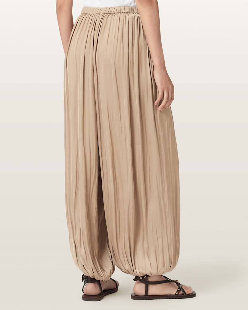 Eshe Baggy Fit Satin Trousers