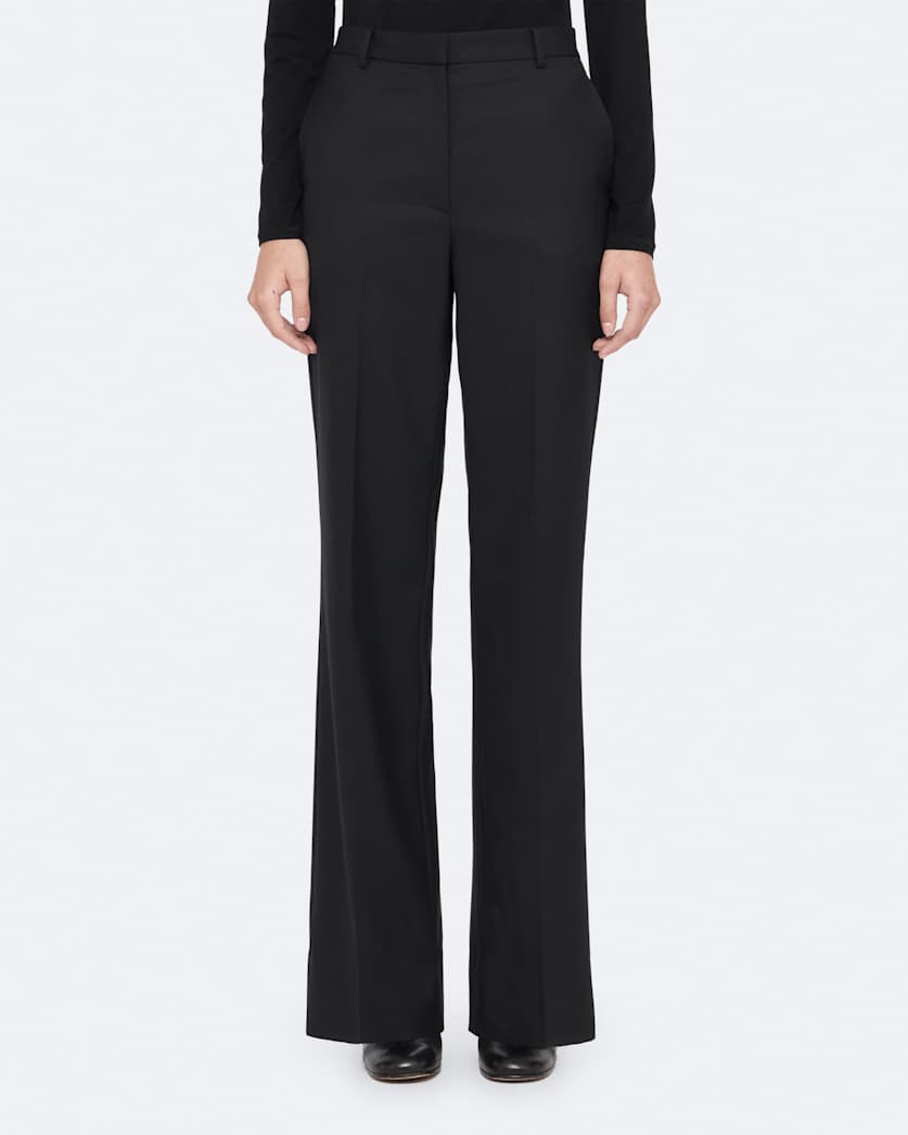 Elysia Mid-Rise Slim-Fit Tailored Trousers