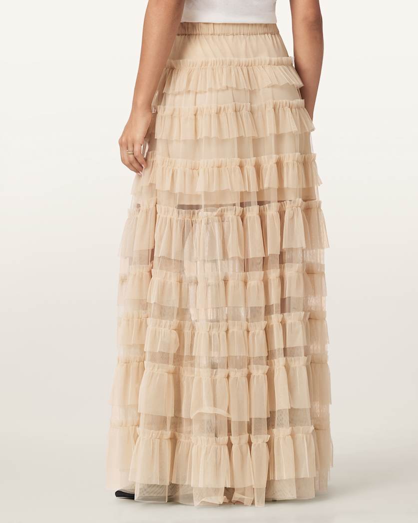 Aude Ruffle Maxi Skirt
