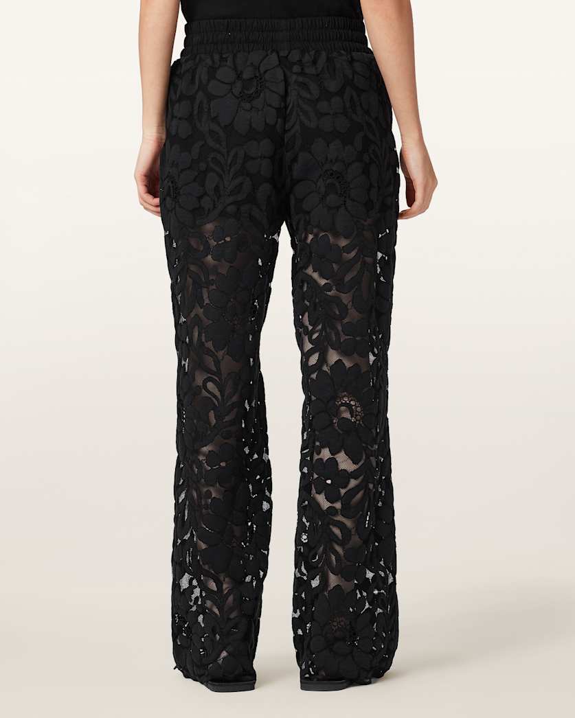 Amelie Straight Leg Lace Trousers