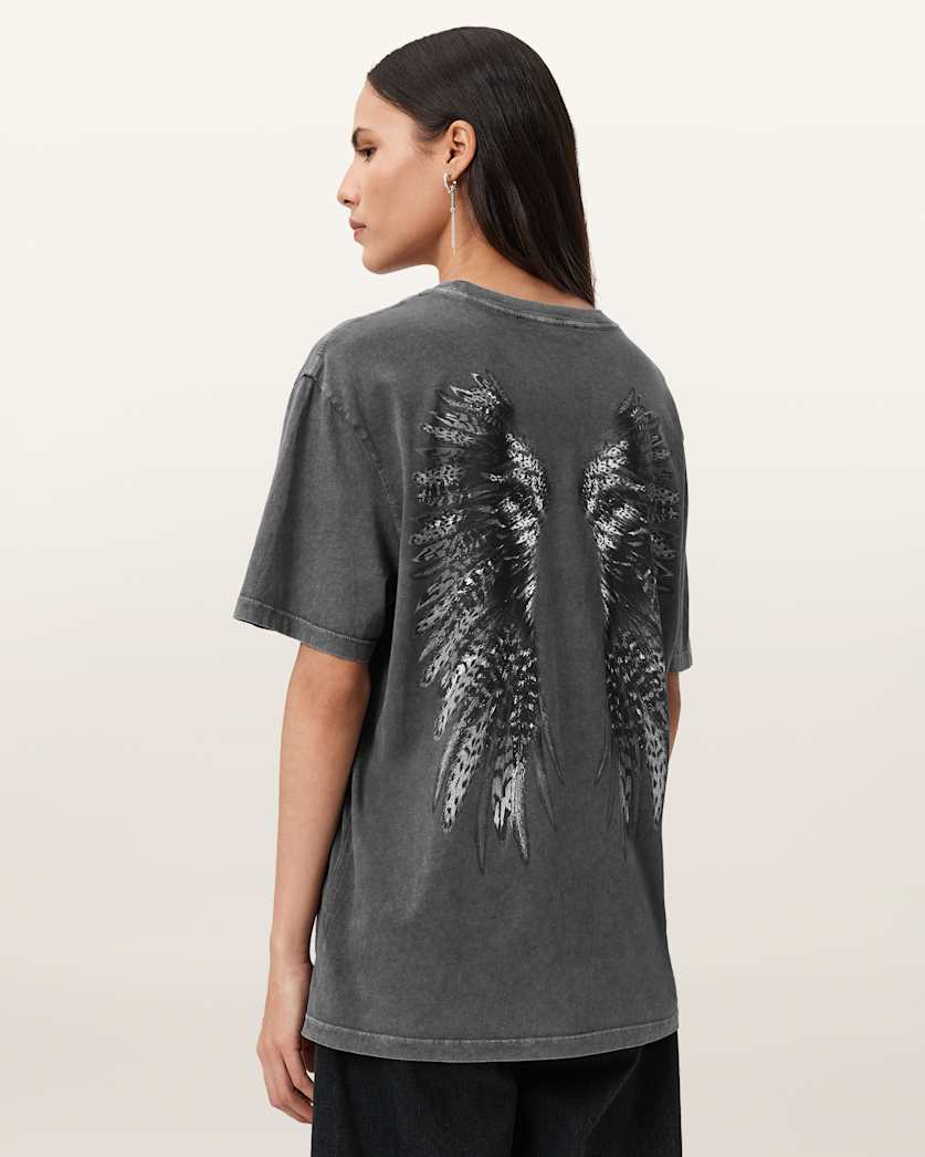 Wings Graphic Oversized T-Shirt