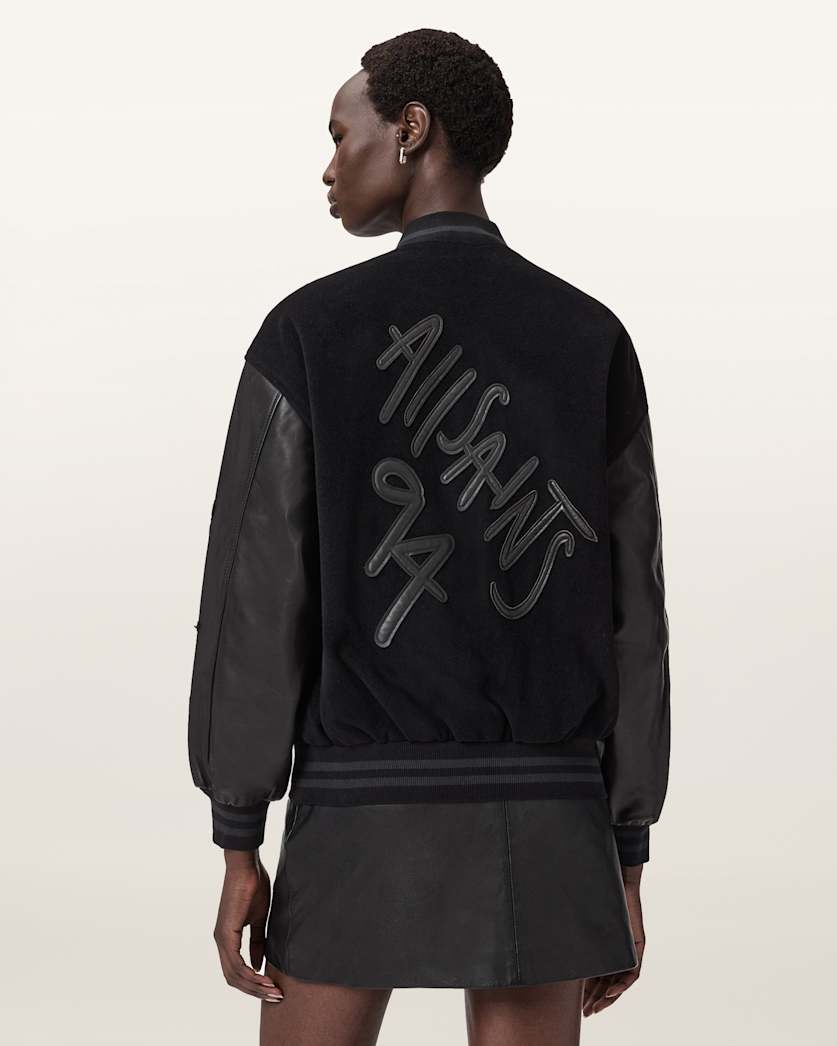 Argon Leather Varsity Leather Jacket