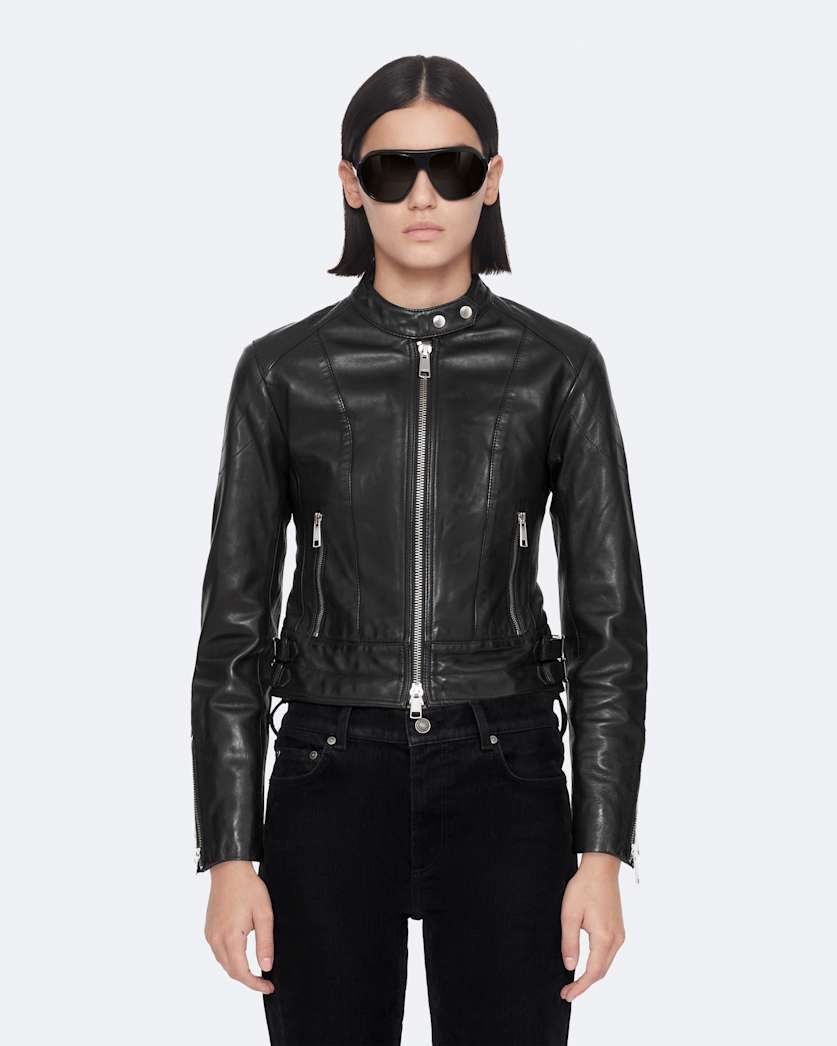 Comet Cropped Leather Jacket