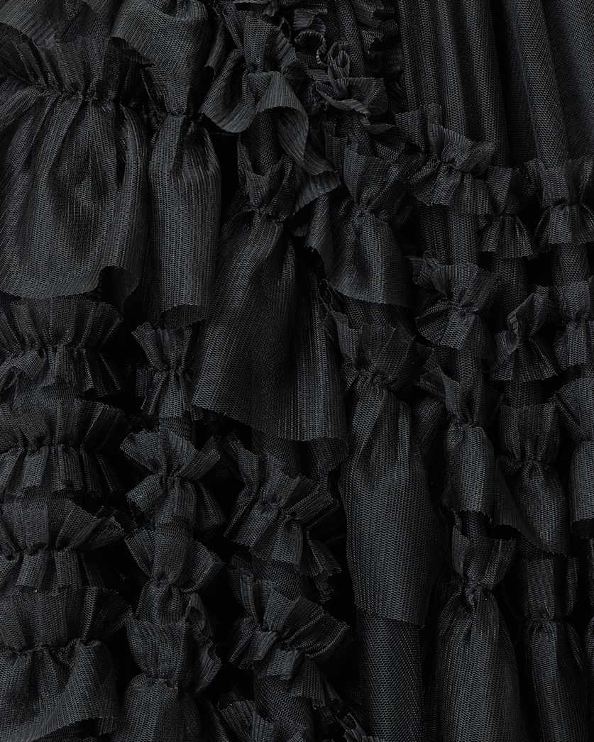 Jen Tulle Asymmetric Maxi Skirt