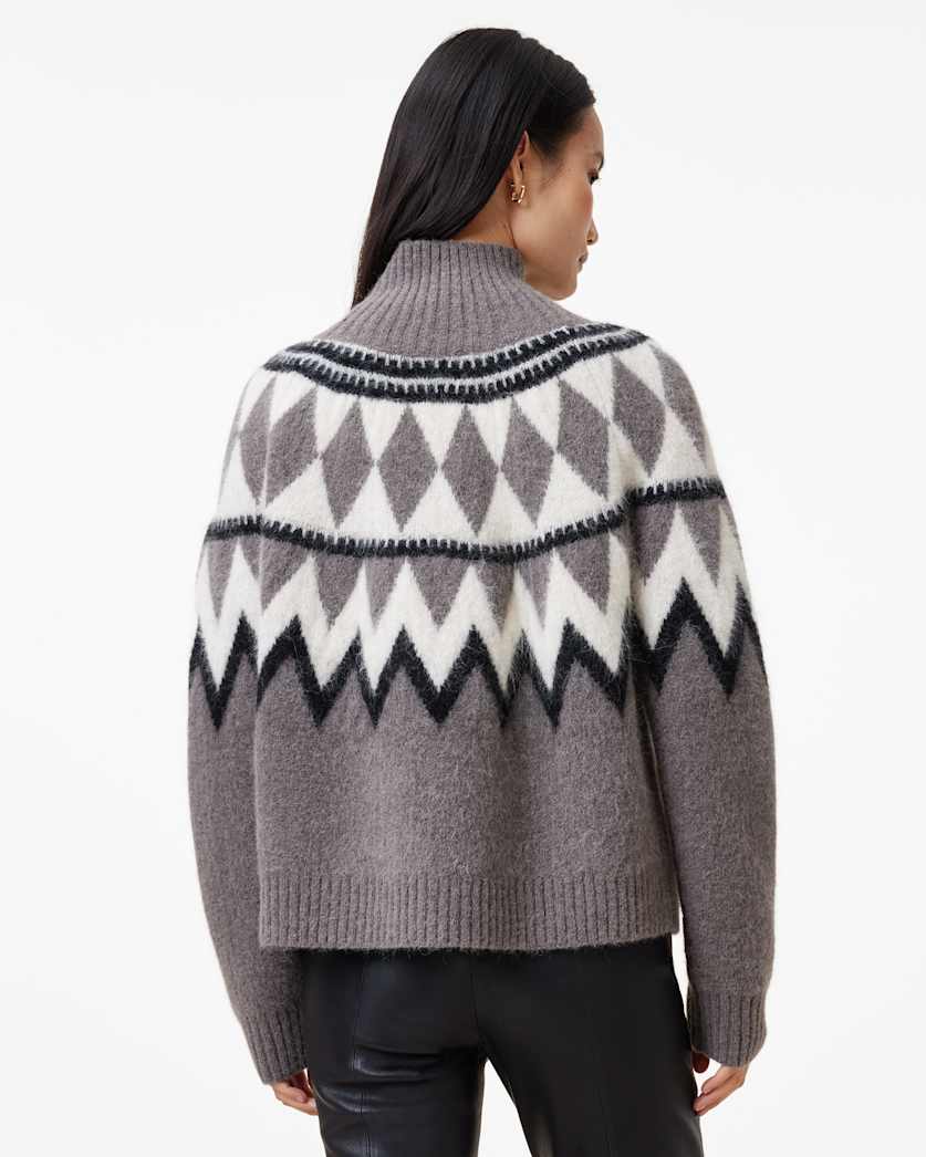 Tura Funnel Neck Relaxed Fit Sweater