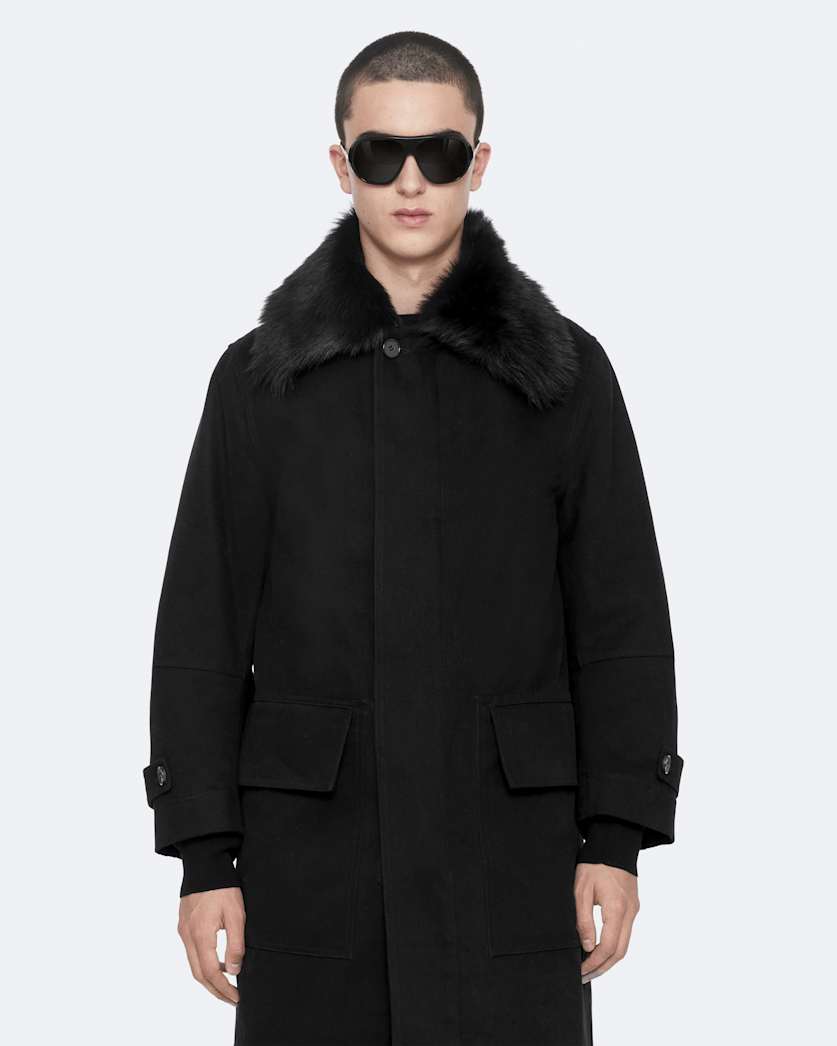 Seyka Double-Layer Shearling Coat