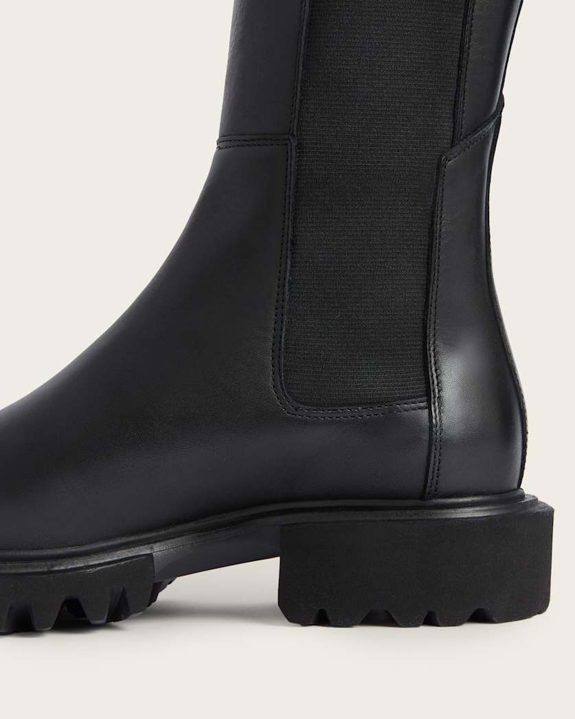 Maeve Knee High Slip On Leather Boots