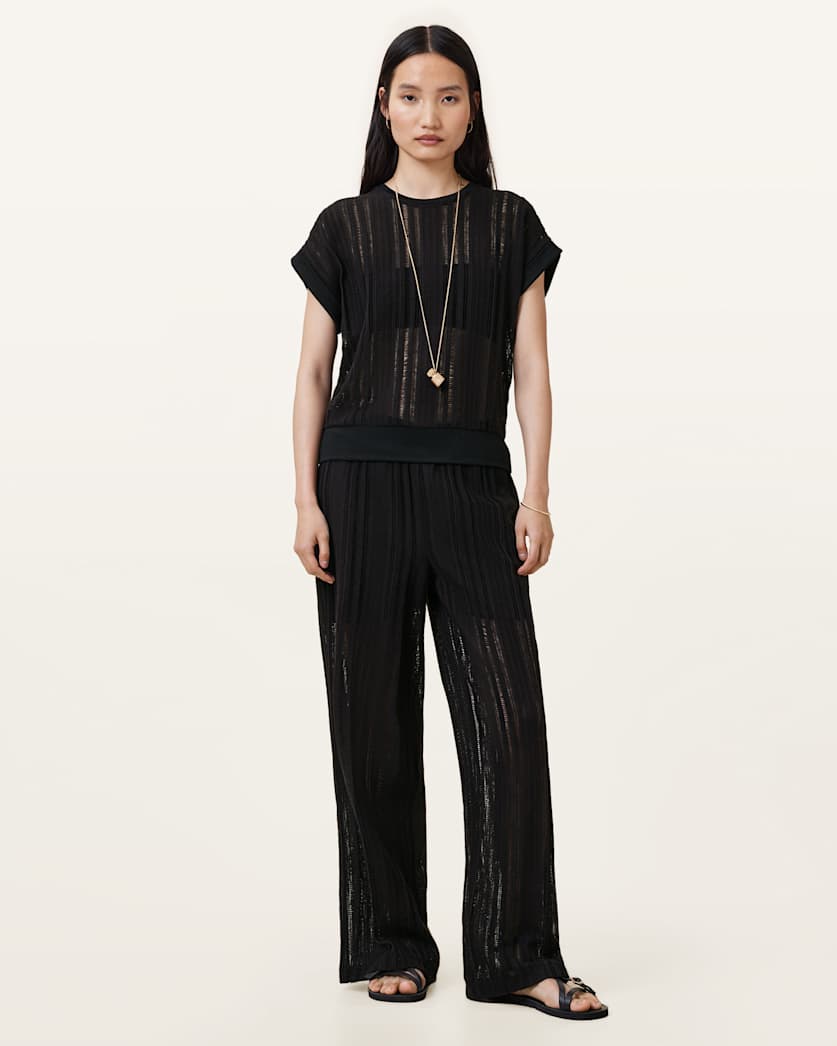 Giana Crochet Crew Neck Tank Top