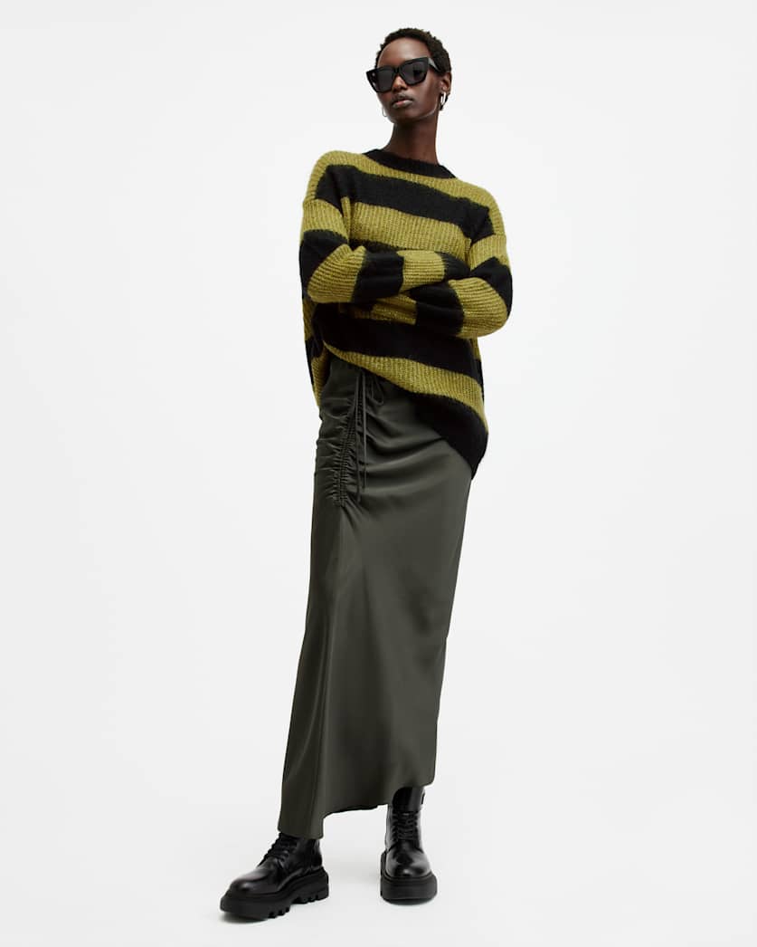 Onyx Striped Relaxed Fit Sweater