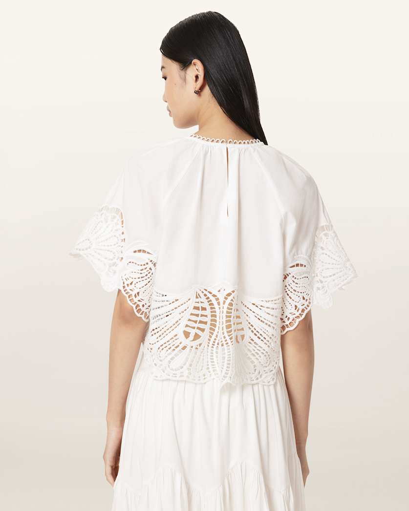 Femi Relaxed Fit Broderie Top