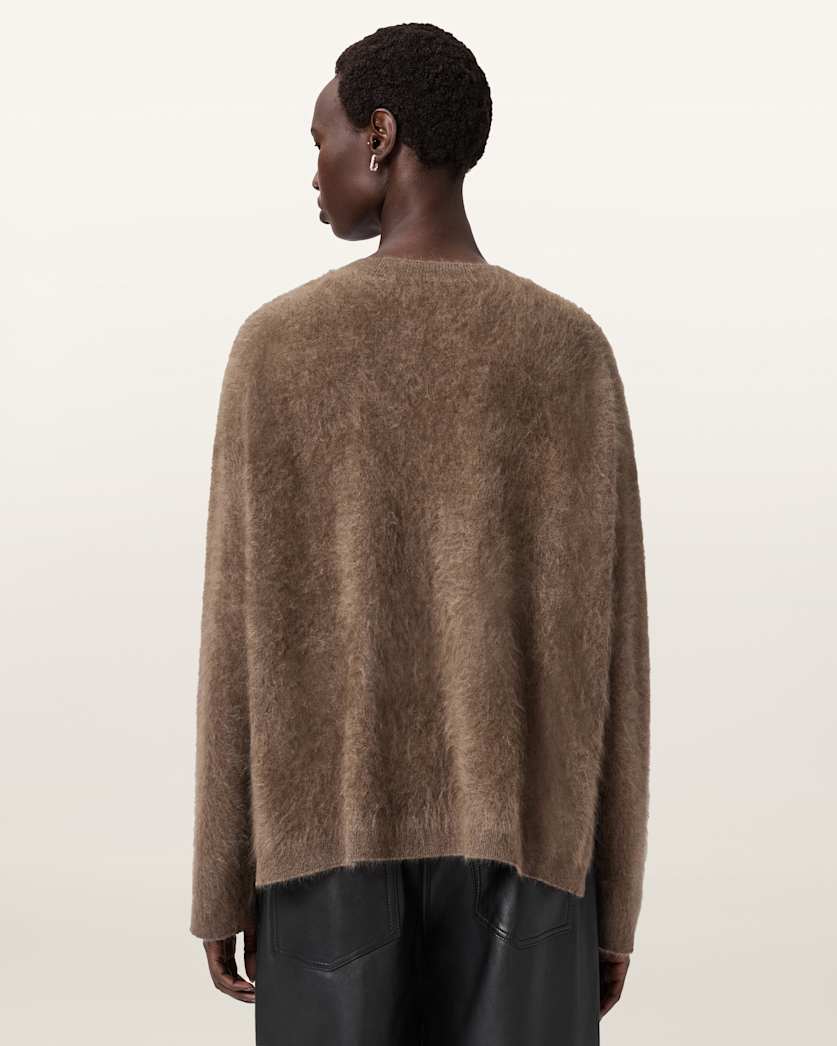 Rebel Brushed Cashmere Crew Neck Jumper
