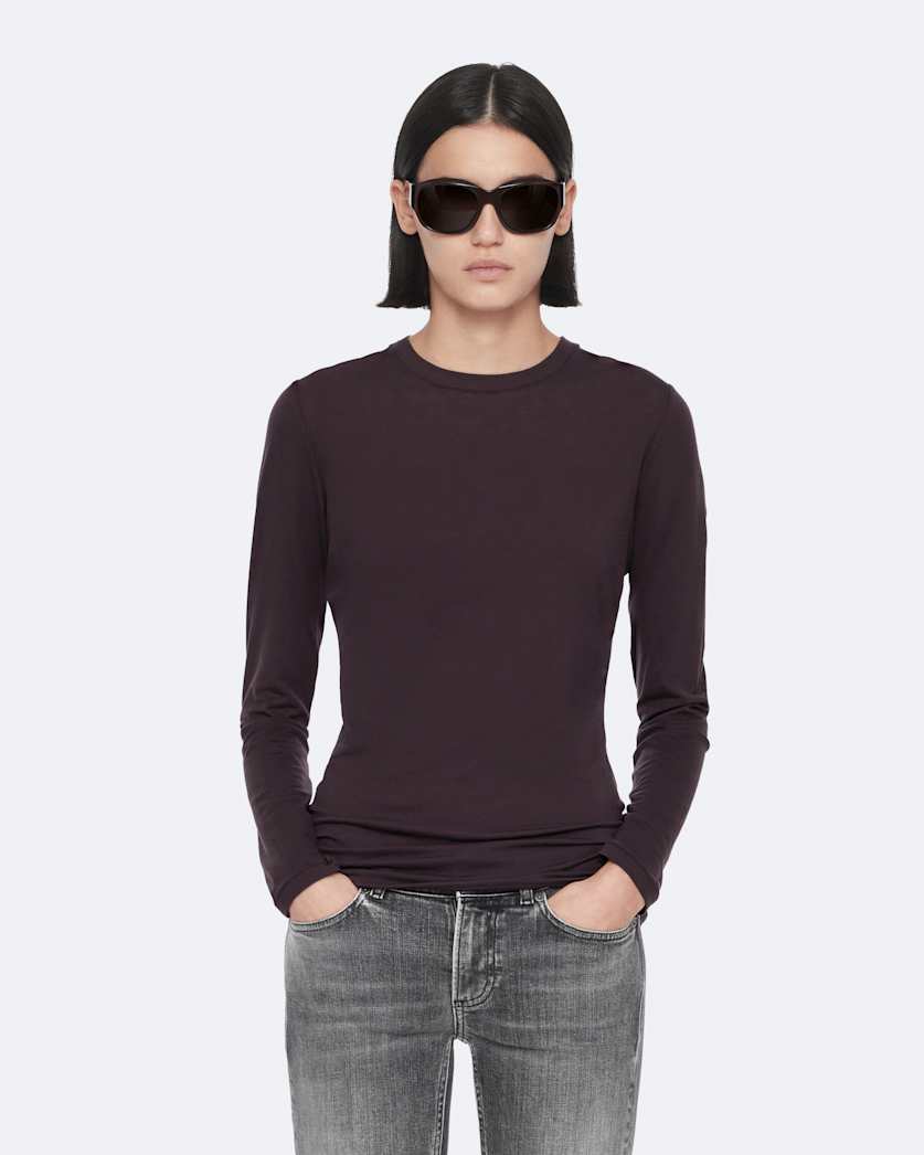 Kira Wool-Blend Long-Sleeve T-Shirt