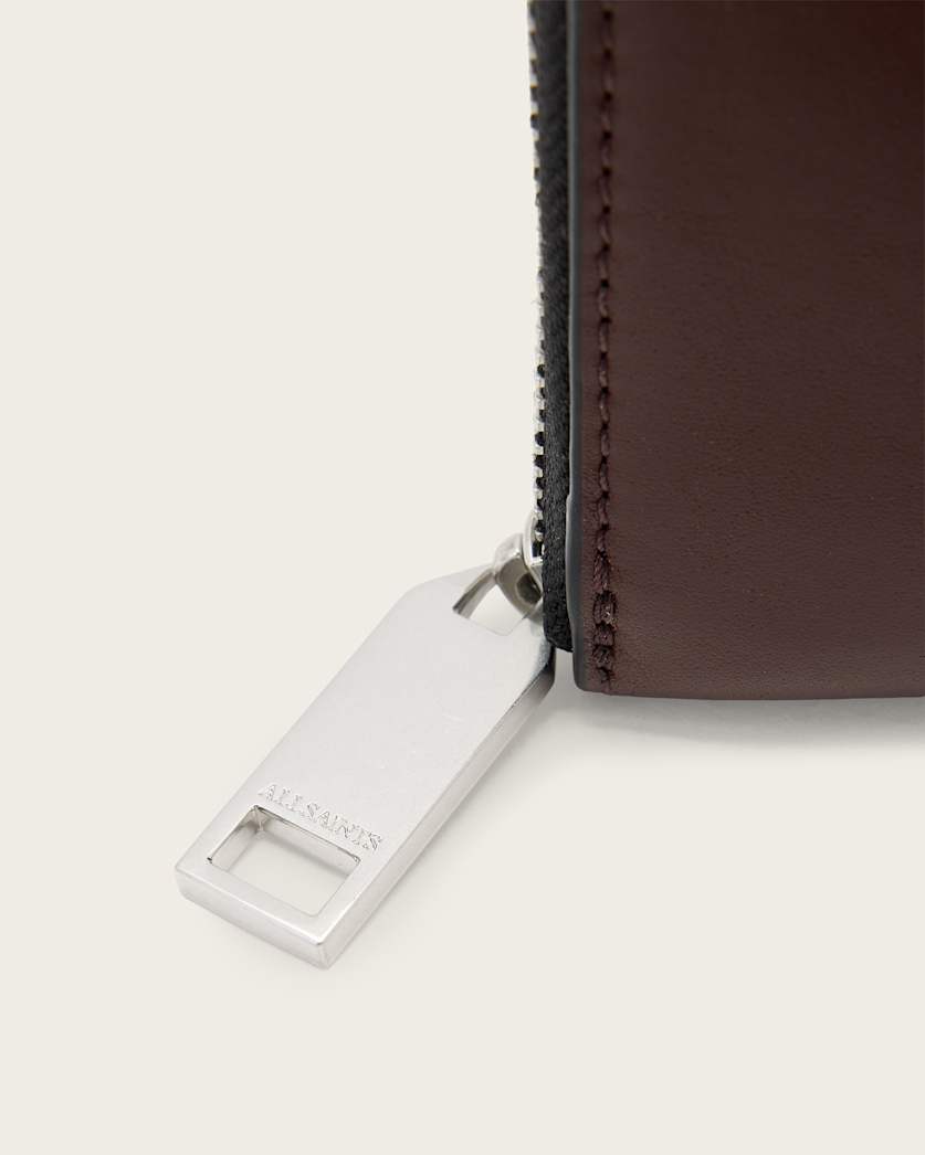 Lena Hex Zip Up Leather Wallet