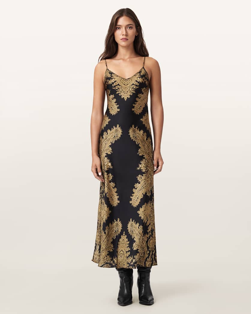 Bryony Paisley Slip Dress