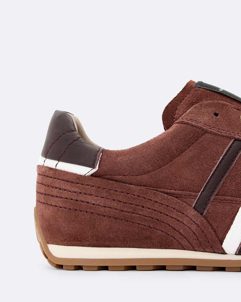 Liam Leather And Suede Low-Top Trainers