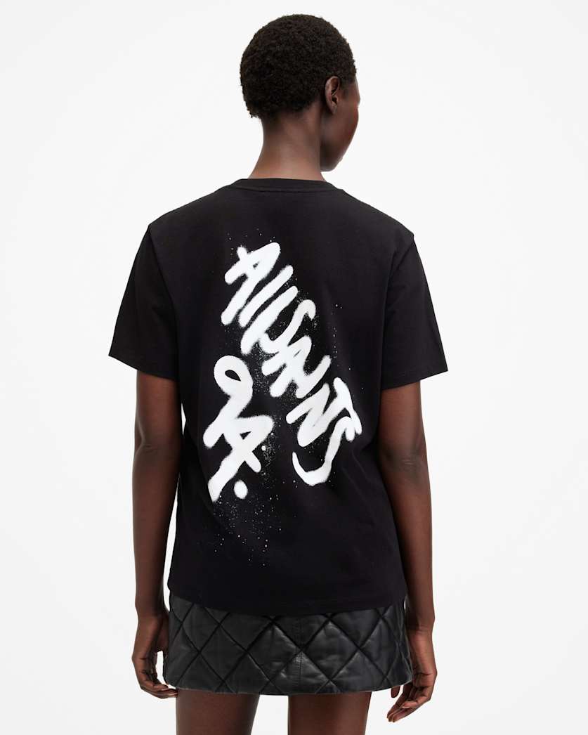 Spray Boyfriend Printed T-Shirt