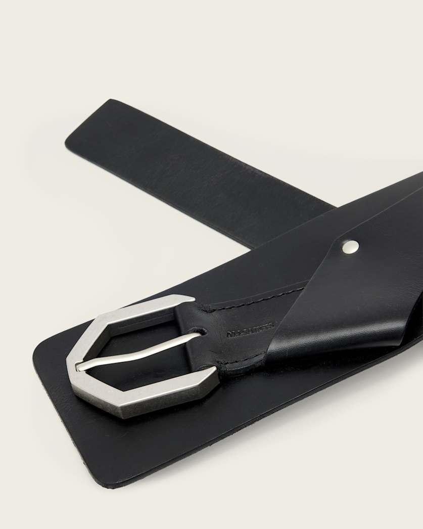 Jade Tapered Leather Belt