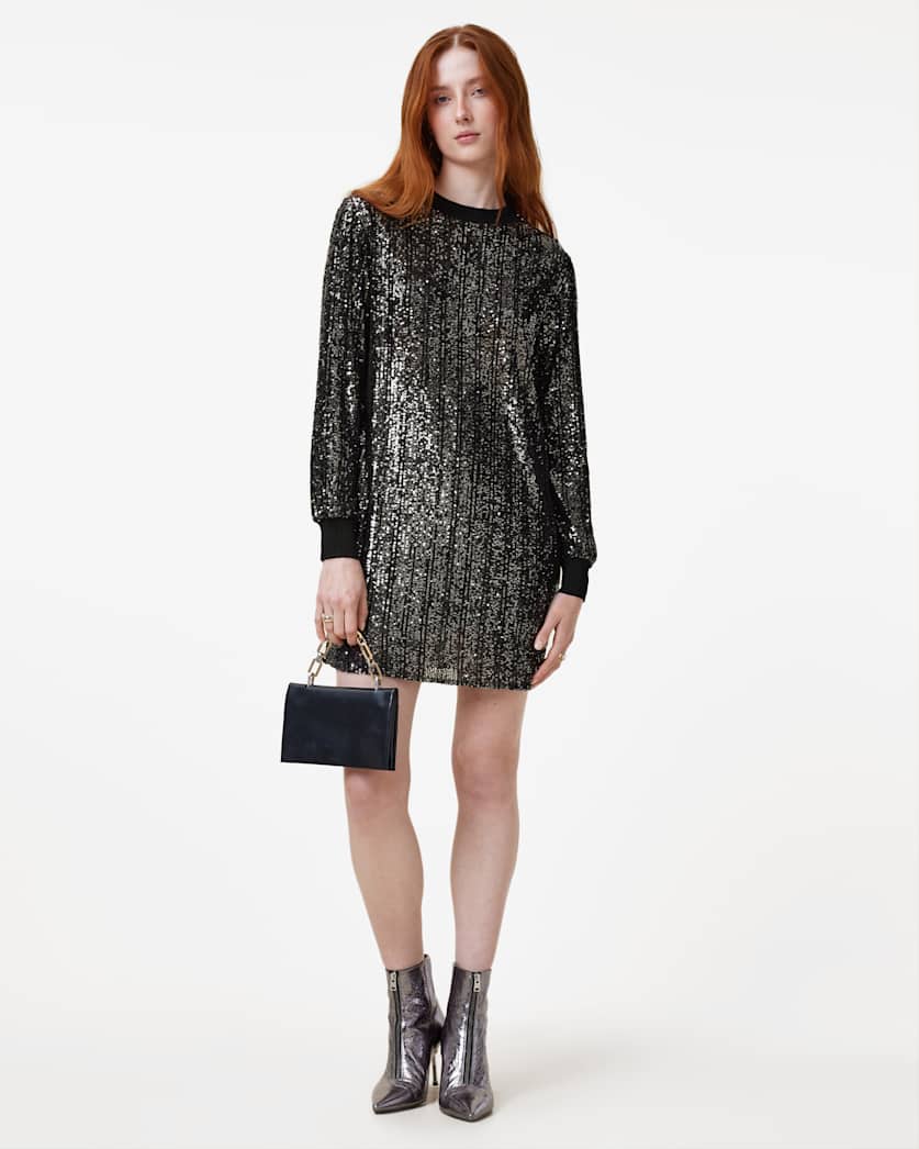 Solstice Long Sleeve Sequin Mini Dress