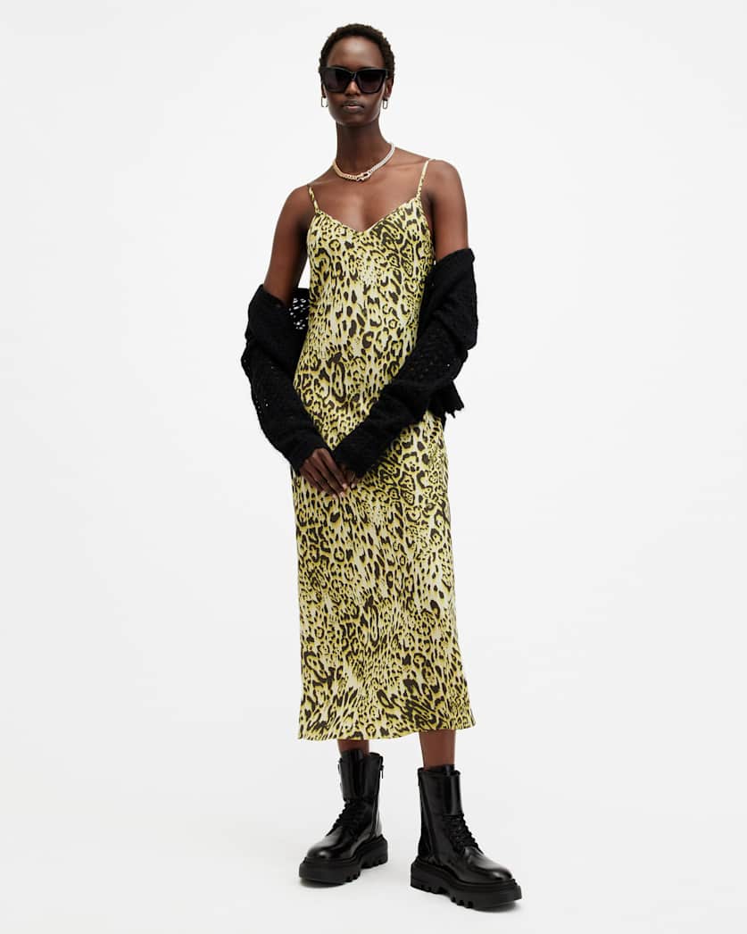 Bryony V-Neck Midi Slip Dress