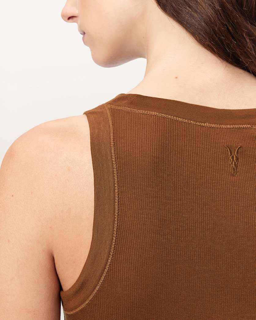 Rina Crew Neck Sleeveless Tank Top