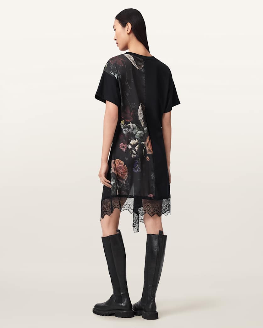 lace floral mini dress Anesa Satin Halter Mini Dress – VICI main image 0