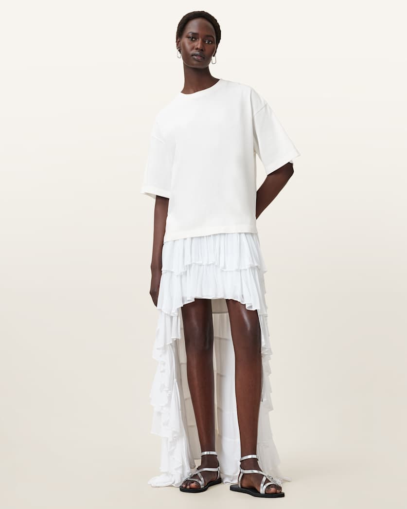 Amelie Crochet Oversized Boxy T-Shirt