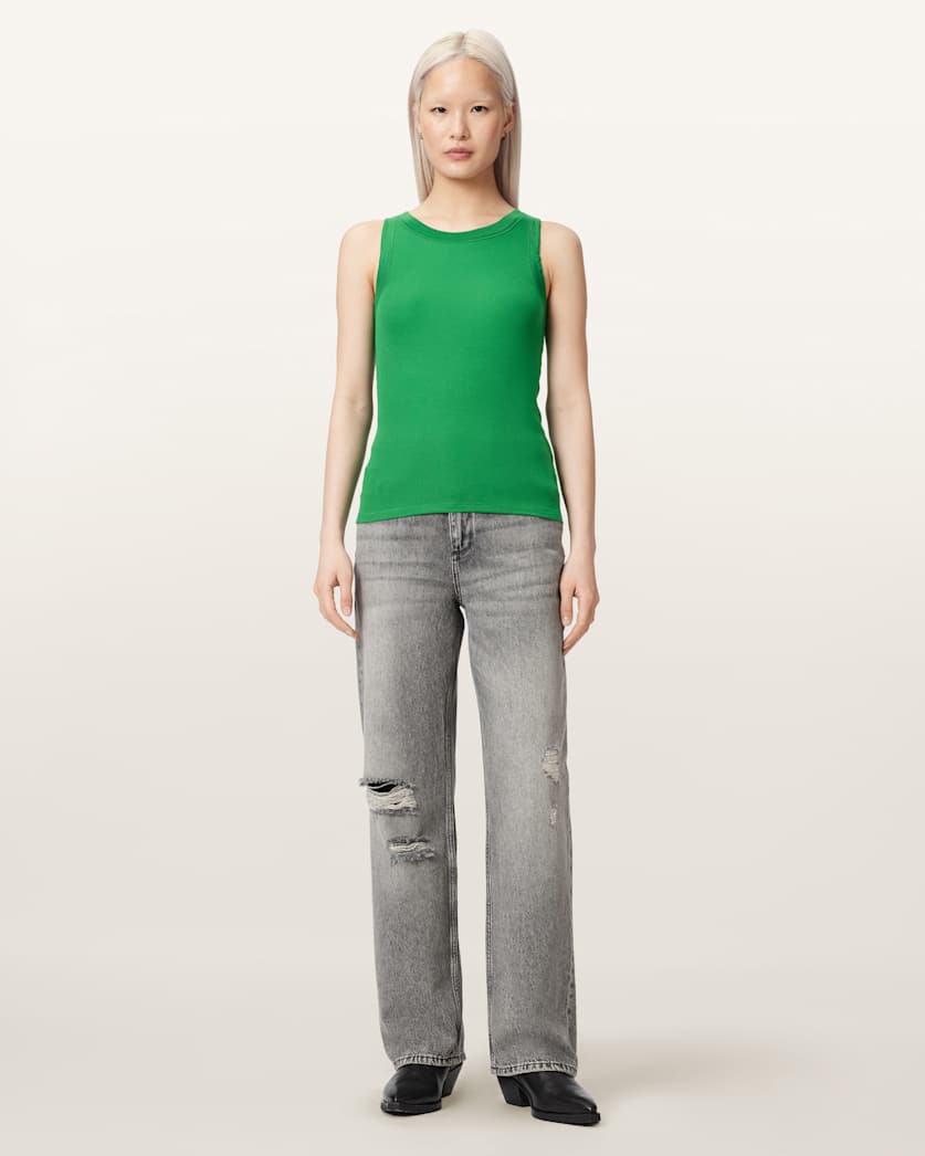 Rina Crew Neck Sleeveless Tank Top
