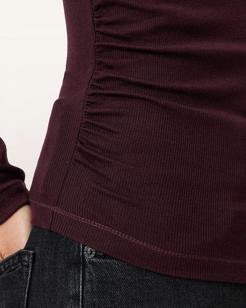 Rina Long Sleeve Scoop Neck T-Shirt